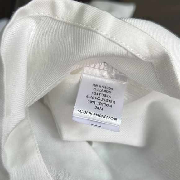 Edgehill Collection Peter Pan Collar Long Sleeve Top & Suspender Shortall Set - Picture 5 of 9